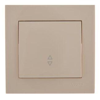 Переключатель проходной 1-кл. СП Rain IP20 крем. LEZARD 703-0303-105