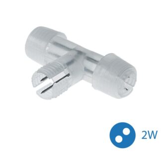 Коннектор "T"-образный для Дюралайта 2W 13мм (уп.10шт) Космос KOC-DL-2W13-CT