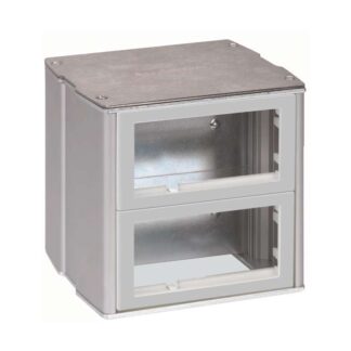 Мини-башня 2-сторонняя на 8-мод. К45 130х133х128 алюм. Simon Connect KT800-8
