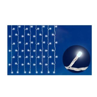 Гирлянда занавес светодиод. ULD-C1515-160/DTA WHITE IP20 с контроллером 160led 1.5х1.5м прозр. бел. UNIEL 06738