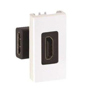 Розетка аудио/видео проходная HDMI Simon 27 узкий модуль (мама-мама) механизм сл. кость Simon 2701094-031
