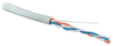 Кабель витая пара U/UTP кат.5 2 пары 24 AWG ож. solid (500м) PVC -20град.C-+75град.C UUTP2-C5-S24-IN-PVC-GY-500 (UTP2-C5E-SOLID-GY-500) сер. Hyperline 42053