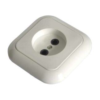 Розетка 1-м СП 16А IP20 без заземл. бел. БЕЛТИЗ РС 16-006
