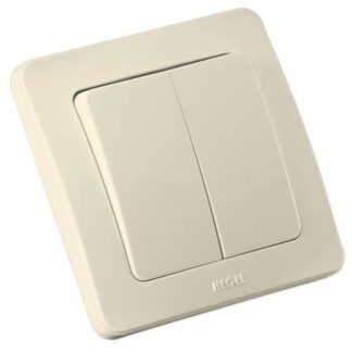 Выключатель 2-кл. СП Мастер 16А IP20 250В сл. кость HEGEL ВС16-351-01