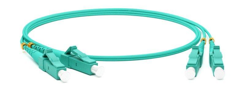 Патч-корд FC-D2-503-LC/PR-LC/PR-H-20M-LSZH-AQ волоконно-оптический(шнур) MM 50/125(OM3) LC-LC duplex 10G/40G LSZH 20м Hyperline 42838