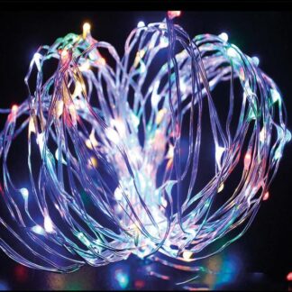 Гирлянда светодиодная "Разноцветные нити" 10м 100LED в виде капель 220В Космос KOCNL-EL150