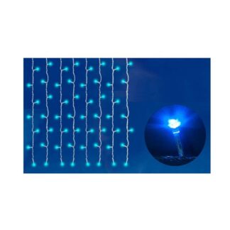 Гирлянда занавес светодиодная ULD-C2030-240/DTA BLUE IP20 с контроллером 240LED 2х3м прозр. син. Uniel 07942