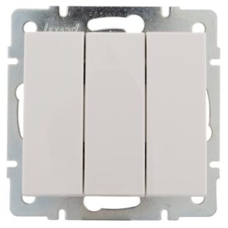 Выключатель 3-кл. СП Rain IP20 механизм бел. LEZARD 703-0288-109