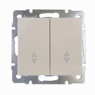 Переключатель проходной 2-кл. СП Rain IP20 крем. LEZARD 703-0388-106