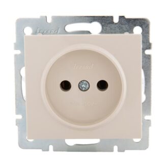 Розетка 1-м СП Rain 16А IP20 без заземл. керамика механизм крем. LEZARD 703-0388-121