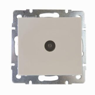 Розетка телевизионная проходная TV Rain механизм крем. LEZARD 703-0388-129