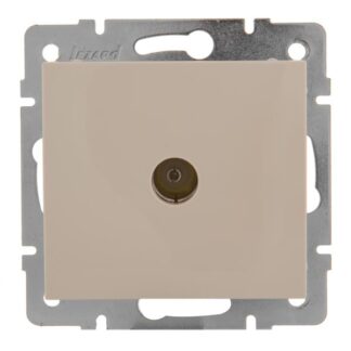 Розетка телевизионная оконечная TV Rain механизм крем. LEZARD 703-0388-130