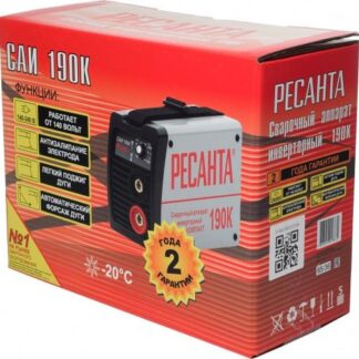 Инвертор сварочный САИ-190К 190А d5 140-240В IP21 (компактный) Ресанта 65/36
