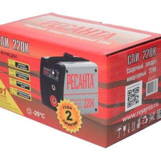 Инвертор сварочный САИ-220К 220А d5 140-240В IP21 (компактный) Ресанта 65/37
