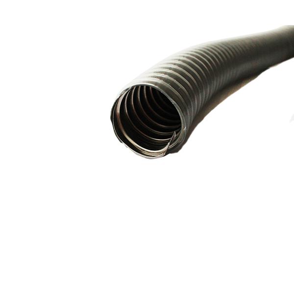 Металлорукав в ПВХ изоляции d32мм без протяжки сер. (уп.20м) Урал Пак МР-1001732-020