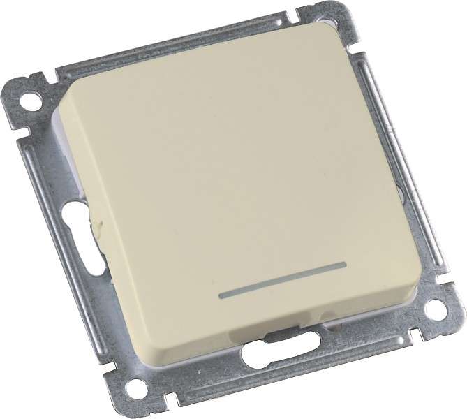 Механизм кнопки звонковой СП 1-кл 16А 250В с индик. сл. кость HEGEL ВС10-432-01