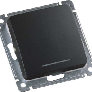 Механизм кнопки звонковой СП 1-кл 16А 250В с индик. черн. HEGEL ВС10-432-08