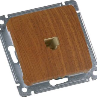 Розетка компьютерная СП механизм дуб HEGEL РСК-400-05