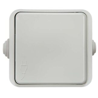 Розетка 1-м СП Aqua 3110 16А IP20 с крышкой п/герм. бел. ASD / IN HOME 4690612000541