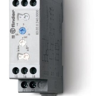 Таймер мультифункциональный 240В AC/DC 2CO 12А 0.05с…10дн. FINDER 830202400000