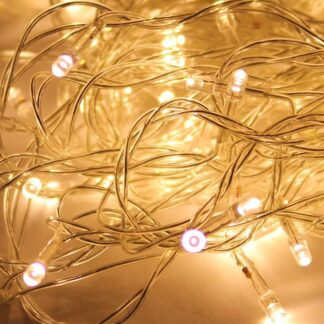 Гирлянда светодиодная 50LED провод 6.5м 8 режимов мигания Космос KOC_GIR50LED_W
