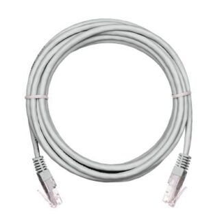 Патч-корд U/UTP 5е RJ45/8P8C 4 пары PVC мж обмедн. 1м сер. (уп.10шт )NETLAN EC-PC4UD55B-010-GY-10