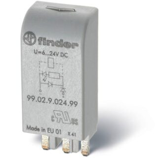 Модуль индикации и защиты LED + варистор 110...240В AC/DC зел. FINDER 9902023098