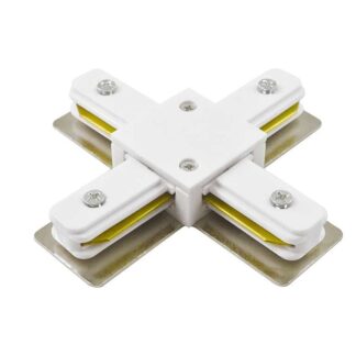 Коннектор X-образный PTR CX-WH накладной/подвесной шинопровод бел. Pro JazzWay 5010888