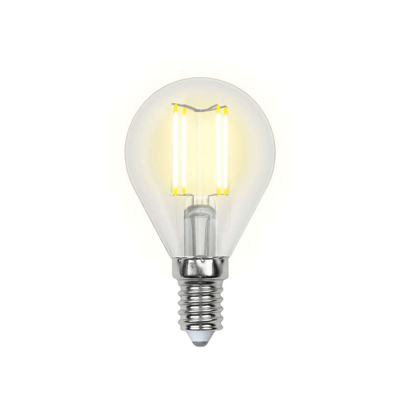 Лампа светодиодная LED-G45-5W/NW/E14 /CL/DIM GLA01TR Air 5Вт шар прозрачная 4000К нейтр. бел. диммир. упак. картон Un...