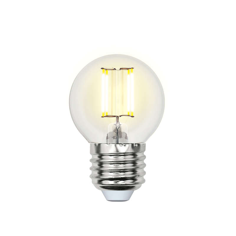 Лампа светодиодная LED-G45-5W/NW/E27 /CL/DIM GLA01TR Air 5Вт шар прозрачная 4000К нейтр. бел. E27 диммир. (упак. карт...