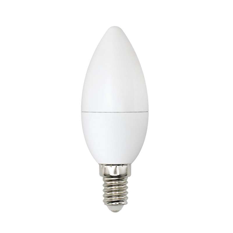 Лампа светодиодная LED-C37-6W/WW+NW/E14/FR PLB01WH Bicolor 6Вт свеча матовая тепл. бел. E14 (упак. картон) Uniel UL-0...
