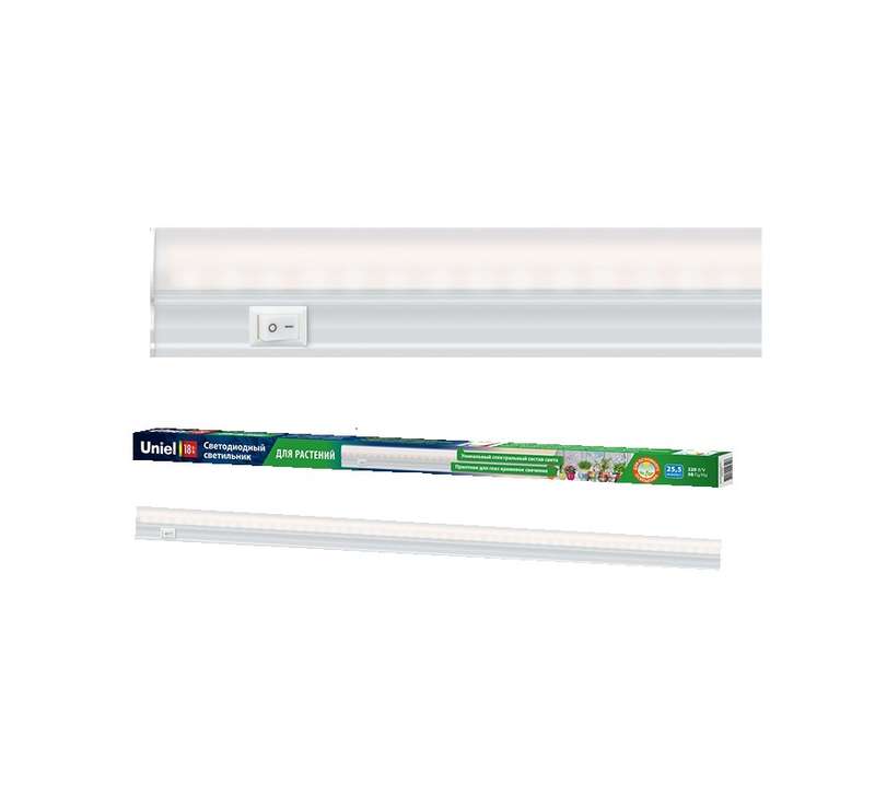 Светильник светодиодный для растений ULI-P11-35W/SPFR WHITE 1150мм IP40 линейный выкл. на корпусе спектр для фотосинт...