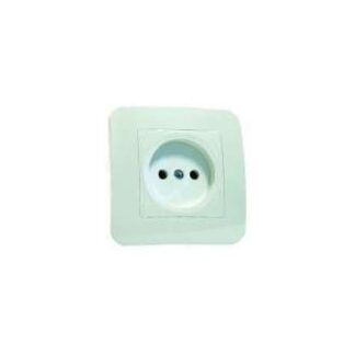 Розетка 1-м СП Lillium N 10А без заземл. бакелит бел. Makel 55022