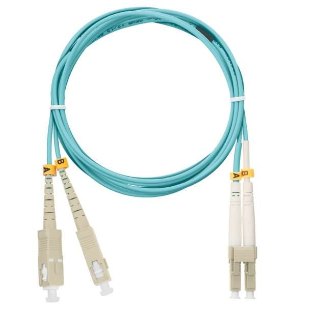 Патч-корд NMF-PC2M3C2-SCU-LCU-003 волоконно-оптический (шнур)перех. 50/125 (ОМ3) SC/UPC-LC/UPC двойн. LSZH нг(В)-HFLT...