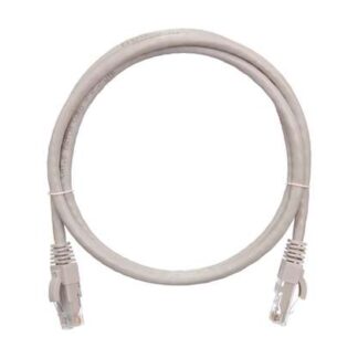 Патч-корд U/UTP 4 пары кат.6 (класс E) 250МГц 2хRJ45/8P8C BC (чистая медь) 24AWG (7х0.205мм) LSZH нг(А)-HFLTx сер. 15м NIKOMAX NMC-PC4UE55B-150-C-GY