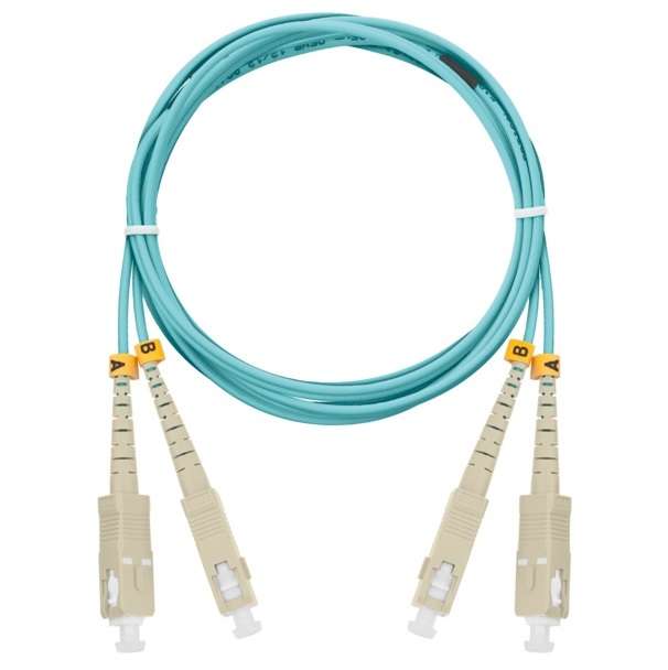 Патч-корд NMF-PC2M3C2-SCU-SCU-002 волоконно-оптический соед. многомод. 50/125мкм стандарта ОМ3 SC/UPC-SC/UPC двойн. L...