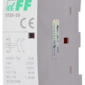 Контактор модульный ST-25-20 2НО 2.2Вт 1мод. монтаж на DIN-рейку F&F EA13.001.001