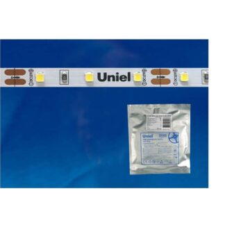 Лента светодиодная ULS-2835-60LED/m-8mm-IP20-DC24V-6W/m-5M-DW 6Вт/м 60LED/м 6500К холод. бел. IP20 24В DC 8мм гибкая ...