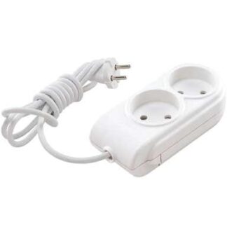 Удлинитель 2х15м без заземл. 10А IP20 защ. шторки Makel N2010091