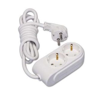 Удлинитель 2х3м с заземл. 16А IP20 ПВС 3х1.5 защ. шторки Makel N2210044
