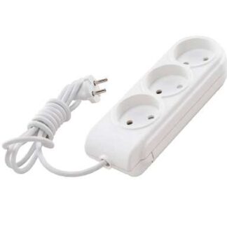 Удлинитель 3х3м без заземл. 10А IP20 защ. шторки Makel N3010041