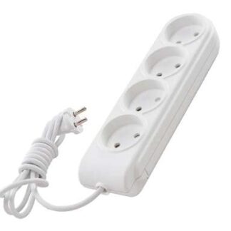 Удлинитель 4х5м без заземл. 10А IP20 защ. шторки Makel N4010061