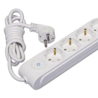 Удлинитель 4х3м с заземл. 16А IP20 с выкл. защ. шторки Makel N4310043