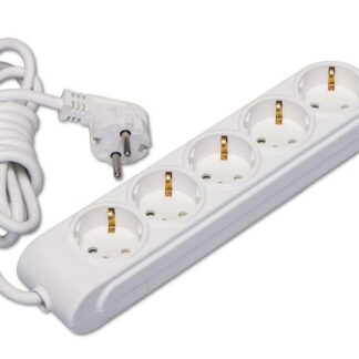Удлинитель 5х5м с заземл. 16А IP20 ПВС 3х1.5 защ. шторки Makel N5210064