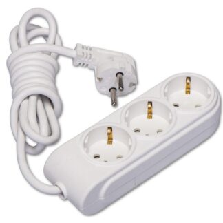 Удлинитель 3х7м с заземл. 16А IP20 ПВС 3х1.5 защ. шторки Makel N3210074
