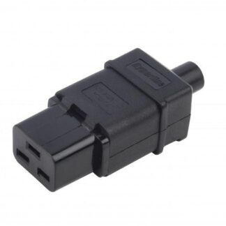 Разъем CON-IEC320C19 прямой IEC 60320 C19 220В 16А на кабель контакты на винтах (плоск. контакты внутри разъема) Hyperline 54434