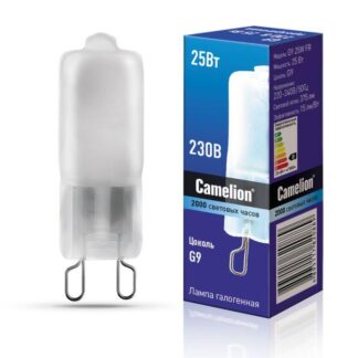 Лампа галогенная 25Вт капсульная матовая G9 2850К 240В Camelion 5558