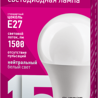 Лампа светодиодная 61 150 OLL-A60-15-230-4K-E27 15Вт грушевидная ОНЛАЙТ 61150