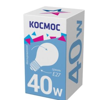 Лампа накаливания 40Вт A50/A55 матовая E27 230В КОСМОС LKsmSt55Fr40E27v2