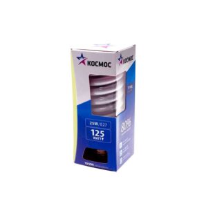 Лампа люминесцентная компакт. SPC 26Вт E27 спиральная 2700К КОСМОС LKsmT2SPC26wE2727